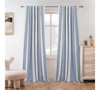 DriftAway Chris Blackout Curtain 2 Panels Back Tab, W52xL96, Jean Navy