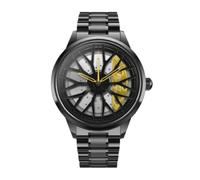 DriftElement Motorsport Men's Rim Watch - Sports Car Men's Watch - Custom Designer Watch with Mineral Glass - Quartz Watch