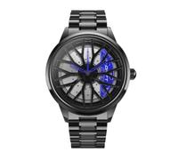 DriftElement Motorsport Rim Watch Men - Men's Wristwatch in The 3D Design of R8 Rim - Custom Designer Watch with Mineral Glass - Quartz Watch