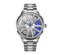DriftElement Performance GT Rim Watch Men - Sports car Men's Wristwatch in 3D Design - Custom Designer Watch with Mineral Glass - Quartz Watch (Green)