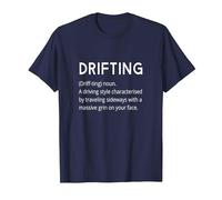 Drifting - Car Drift Funny Dictionary Style Boy Racer T-Shirt, Men, Navy Blue, 6X-Large