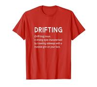 Drifting - Car Drift Funny Dictionary Style Boy Racer T-Shirt, Men, Red, Large