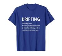 Drifting - Car Drift Funny Dictionary Style Boy Racer T-Shirt, Men, Royal Blue, Small