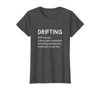 Drifting - Car Drift Funny Dictionary Style Boy Racer T-Shirt, Women, Dark Heather Grey, Medium