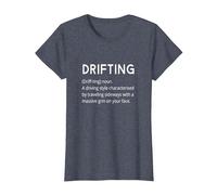 Drifting - Car Drift Funny Dictionary Style Boy Racer T-Shirt, Women, Heather Blue, Small