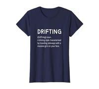 Drifting - Car Drift Funny Dictionary Style Boy Racer T-Shirt, Women, Navy Blue, X-Large