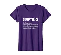 Drifting - Car Drift Funny Dictionary Style Boy Racer T-Shirt, Women, Purple, Small