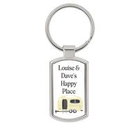 Drifting Ducks Personalised Caravan Name Metal Keyring Gift