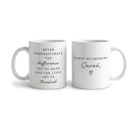 Drifting Ducks Personalised Ceramic Mug Gift | Happy Retirement Difference You've Made Coffee Cup with Custom Name