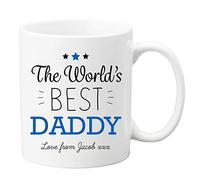 Drifting Ducks Personalised Ceramic Mug Gift | The World's Best Daddy Cup with Custom Love from Name