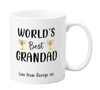 Drifting Ducks Personalised Ceramic Mug Gift | World’s Best Grandad Tea or Coffee Cup | Custom Printed with Love from Message
