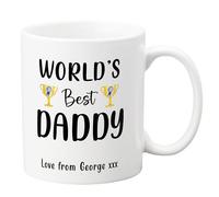 Drifting Ducks Personalised Ceramic Mug Gift | World's Best Daddy Tea or Coffee Cup | Custom Printed with Message