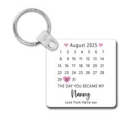Drifting Ducks Personalised Plastic Keyring Gift | The Day You Became My Nanny Keychain | Custom Printed with Date and Love From Message