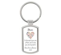 Drifting Ducks Personalised Sentimental Keepsake Mum My World Metal Keyring Mothers Day Birthday Gift