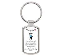 Drifting Ducks Personalised Sentimental Keepsake World's Best Mummy Metal Keyring Mothers Day Birthday Gift From Son