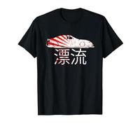 Drifting Race Car Japanese Drift Sports Auto Retro Import T-Shirt, Men, Black, Medium