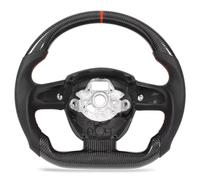 Drifting Steering Wheel Compatible With For A4 S4 A5 S5 RS5 B8 Pre-facelift 2009 2010 2011 2012 Carbon Fiber Steering Wheel Assembly Red Stitching Car Accessories