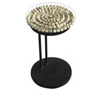 Driftwood 60cm Sofa Table - Glass Top
