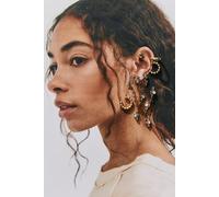 Driftwood Earring Set at Free People in Gold And Green Plants - female
