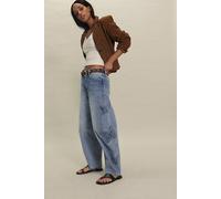 Driftwood Parker Cut-Out Jeans at Free People in Framed Flutters, Size: 27 - female