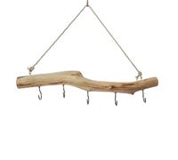 Driftwood Wall Hanging - Natural Driftwood Wall Hanging Decor with Hooks | Branches Hanger Vintage Rustic for Scarf, Headphone, Entryway, Hat, Key or Home Use
