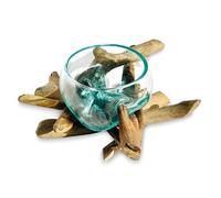Driftwood with Molten Glass Fruit Bowl