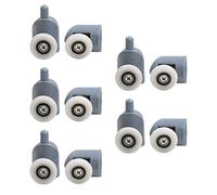 DriKou 10pcs Shower Door Rollers,Quiet Replacement Top Bottom Glass Door Pulleys for Glass Shower Doors Shower Room Doors Massage Room Doors