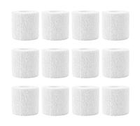 DriKou 12PCS Vendas Para Caballos, Animal Elastic Bandage Hoof Non Woven Polyester, Repairing Bandage Wrap for Cows Dogs Horses Cats (White)