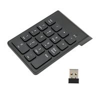 DriKou 2.4G Wireless Numeric, Keypad Compact Ergonomic Design 18 Keys Number Numpad for Bank Accountants ABS Material