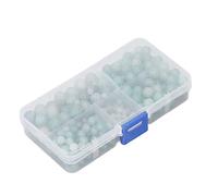 DriKou 340pcs 4 to 10mm Jade Beads Green Aventurine Jade Natural Loose Beads DIY Hand Made Beaded Jewelry Holiday Gifts