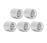 DriKou 50Pcs Coupling Nuts,M5 Round Connector Nuts Female Thread for Connection 304 Stainless Steel M5x0.8-8-L8mm