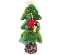 DriKou 8 Songs Singing Dancing Christmas Tree, Electric Singing Xmas Tree for Christmas Tree ToysAll Flocking Material with DIY Christmas Decor (Saxophone Stump Christmas Tree)
