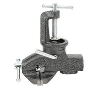 DriKou Bench Vise 80mm 360 Degree Work Table Miniature Clamp Cast Iron Workshop Equipment It can clamp The Table Board up to 2.4 inches Thick