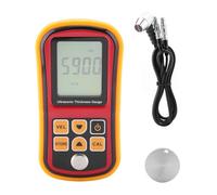 DriKou Digital Ultrasonic Thickness Gauge Meter, 1.2-300mm Steel Width Testing Monitor, with Probe, for Metal and Nonmetal Materials, Steel, Silver, Plastic, Glass, PVC, Pipes