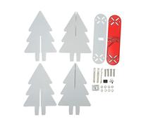 DriKou Electronic Christmas Tree Kit, 3D Xmas Tree Electronic Assemble Kit LED Gradient Light DIY Electronic Assemble Kit for Soldering Practice Learning Teaching STEM Educational (DriKou3BkjCBcD-11)