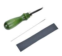 DriKou Leather Edge Beveler, 5 in 1 Adjustable Stitching Groover and Creasing Edge Beveler, Leathercraft Kits Leather Tools for DIY Leather Craft Keen Edge Cutting Tool(0.6mm)