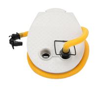 DriKou Multi Purpose 11 Inch Manual Foot Air Pump Inflator, with 5FT Hose and Adapters for Halkey Roberts Valves Portable Dual Action Plastic Pump for Inflatable Boats Kayaks and Pools