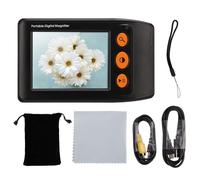 DriKou Portable Digital Video Magnifier,3.5in LCD Screen Electronic Reading Aid 2x to 25x for Low Vision Visually Impaired elder