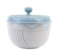 DriKou Salad Spinner High Efficiency Multifunctional Easy Using Vegetable Washer and Salad Chopper for Home (Blue)