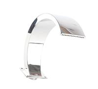 DriKou Swimming Pool Waterfall Fountain,Rounded Arc Design G1 Female Thread Stainless Steel Pool Water Fountain for Swimming Pools Landscape Gardens