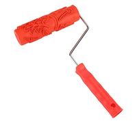 Drikou Textured Paint Roller, Embossing Texture Rubber Roller Make Different Flower Pattern, Pattern Paint Roller for Adding Extra Detail to Walls Furniture Cabinets Project