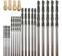 Diamond Drill Bit Set 1mm 1.5mm 2mm 2.5mm 20 Pieces Drill Bits for Jewelry Beach Sea Glass Shells Gemstones Lapidary by DRILAX