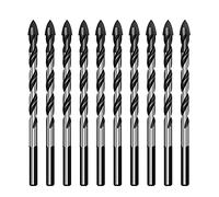Drill 10pcs Triangle Drill Bit Set Triangular Handle Carbide Material Drill(3mm)