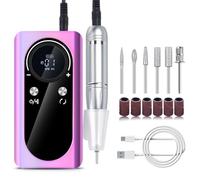 Drill 45000RPM Electric File Machine Drill Machine for Acrylic Nails Gels Polishing Removing Easy to Use