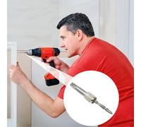 Drill Adapter - 1/4" Hex Shank Screwdriver Bit Holder, Industrial Grade Chrome Vanadium Steel Socket Converter For Hammer Drills, Precision Snap-Lock Bit Extension