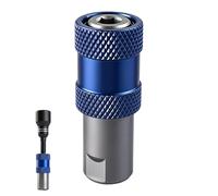 Drill Adapter for Bits | Steel Non-Slip Attachment,6.35mm Drill Chuck Conversion Tool,for Home Furniture Deck Automotive Drilling Metalworking Woodworking