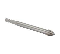 Drill America 1/2" Carbide Tipped 4 Flute Glass & Tile Drill Bit with Hex Shank, DWD4FGDHEX Series