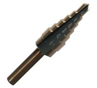 Drill America #1 HSS Black & Gold Step Drill Bit (1/8"- 1/2 by 1/32")
