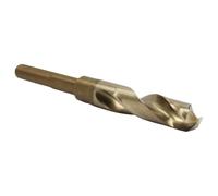 Drill America 17.50mm Reduced Shank Cobalt Drill Bit with 1/2" Shank, D/AMMCO Series