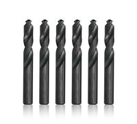 Drill America 25/64" High Speed Steel Heavy Duty Split Point Stub Drill Bit (Pack of 6), D/AST Series